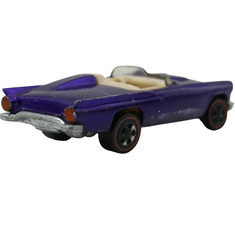 Vintage 1969 Mattel Hot Wheels Classic 57 Bird Purple Redline Diecast Car